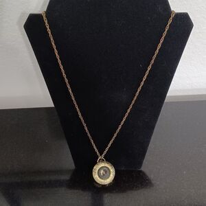 Vintage Gold-Tone Pocket Watch Pendant, 24"